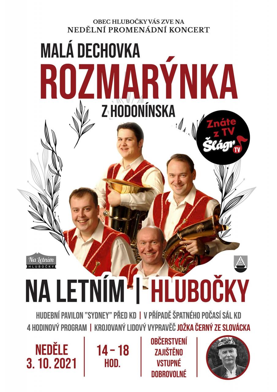 Nedělní promenádní koncert, DH Rozmarýnka a Jožka Černý