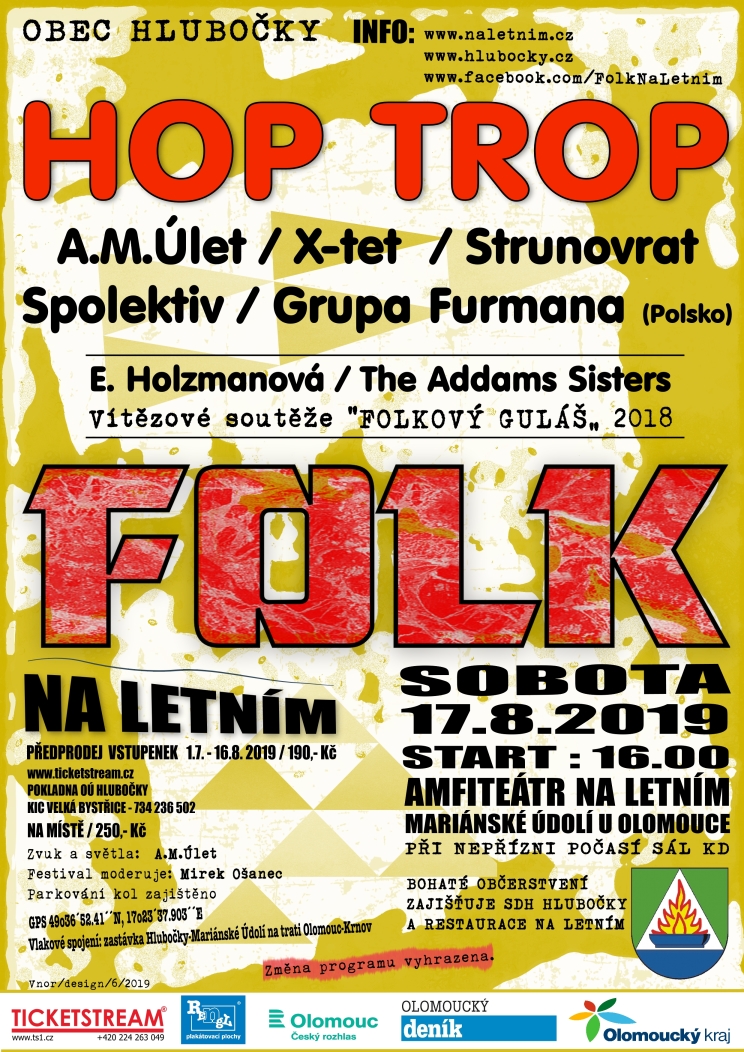 15. ročník festivalu folkových, country a bluegrassových kapel Folk Na Letním